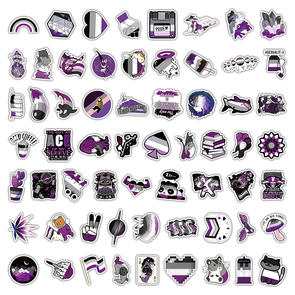 Asexual Pride - Sticker Set