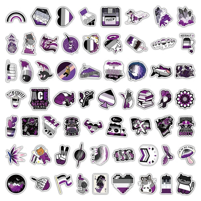 Asexual Pride - Sticker Set