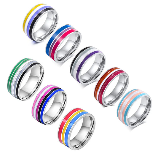 Stainless Steel Pride Rings