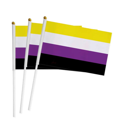 Pride Hand Flags 100pcs (14x21cm/20x30cm/30x45cm)