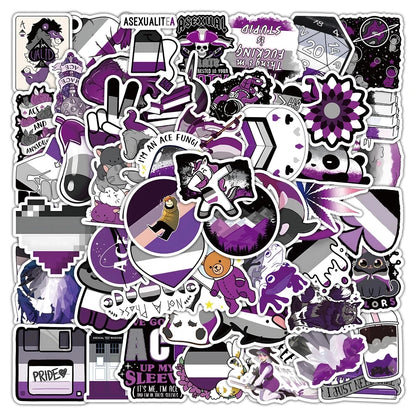 Asexual Pride - Sticker Set