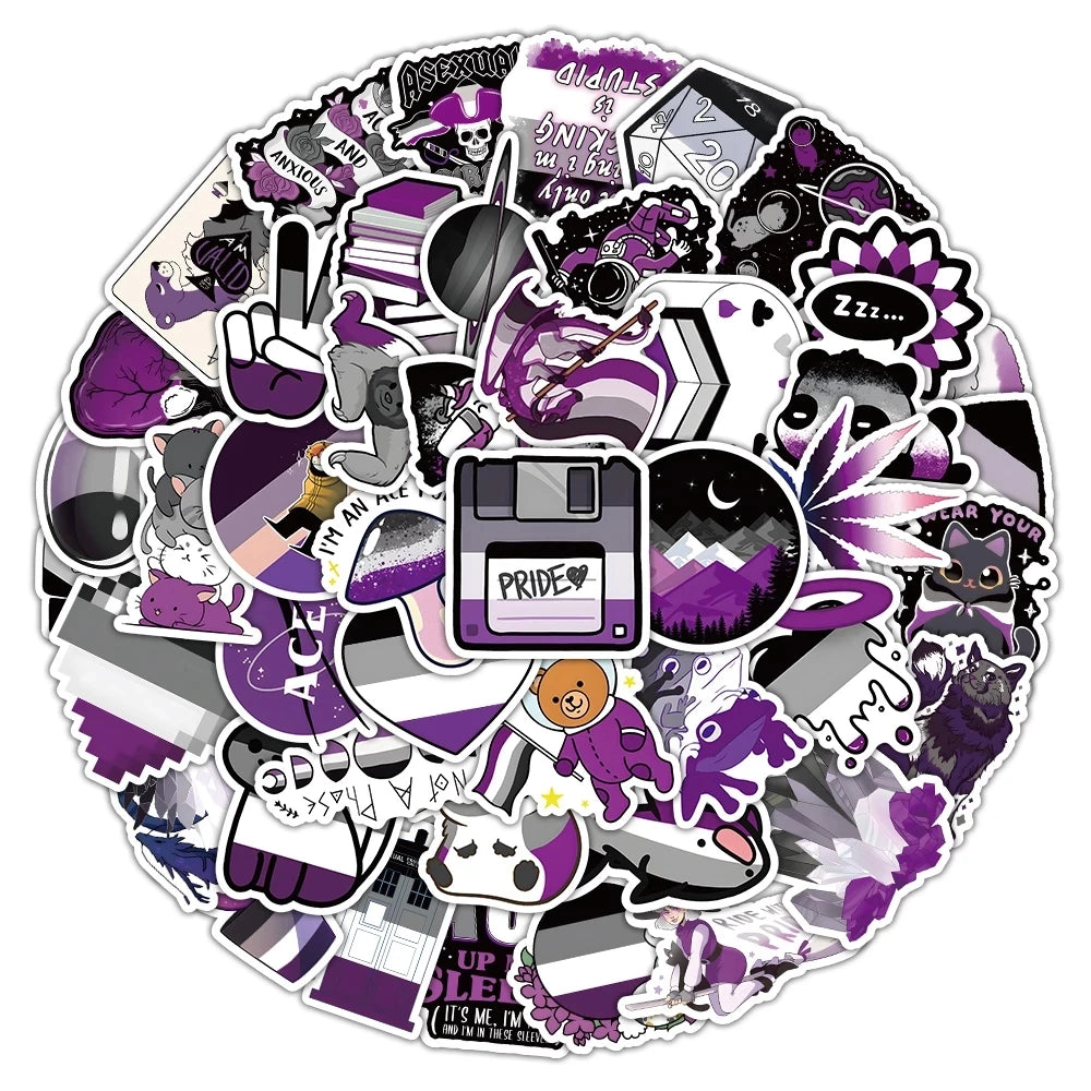 Asexual Pride - Sticker Set