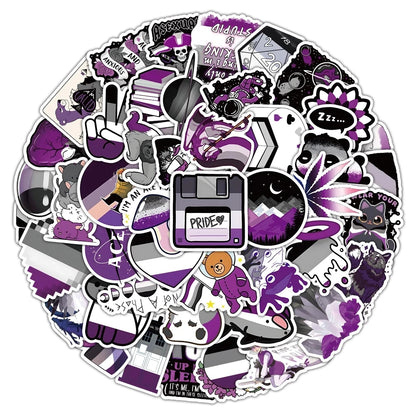 Asexual Pride - Sticker Set