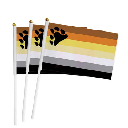 Pride Hand Flags 100pcs (14x21cm/20x30cm/30x45cm)